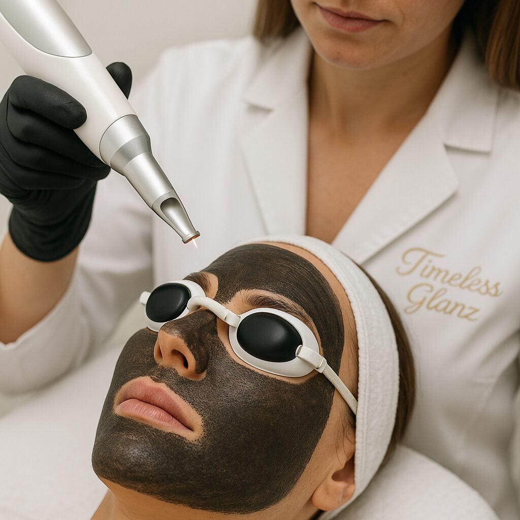 Tiefenreinigung plus Carbon-Peeling